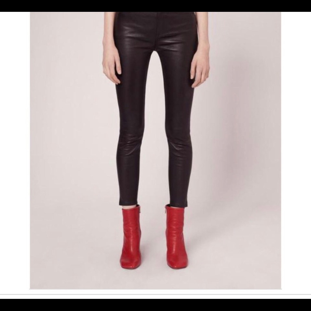 NWT Rag&Bone 100% Lambskin Leather Leggings Pants